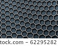 A facade of a building with honeycomb pattern 62295282