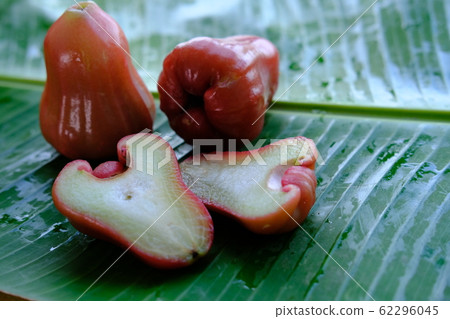 Rose Apple ripe fresh exotic fruit whole and cut Rose Apple ripe fresh exotic fruit whole and cut 62296045