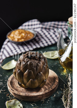 roasted artichoke and catalan romesco sauce roasted artichoke and catalan romesco sauce 62296147