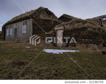 Stone and peat built houses in Iceland Stone and peat built houses in Iceland 62296708