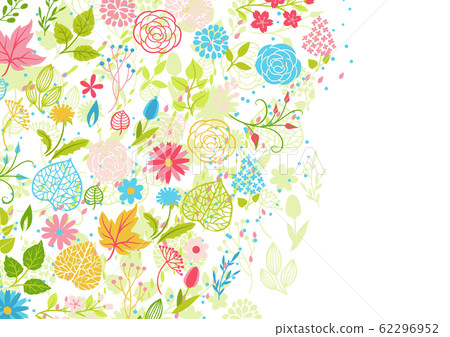 Background with spring flowers. 62296952