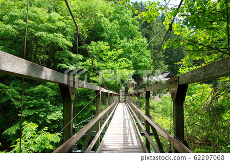 Suspension Bridge in Oshirakawa Valley (Hokuto City, Yamanashi Prefecture) 62297068