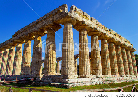 The greek Temple of Neptune in the archaeological The greek Temple of Neptune in the archaeological 62299269