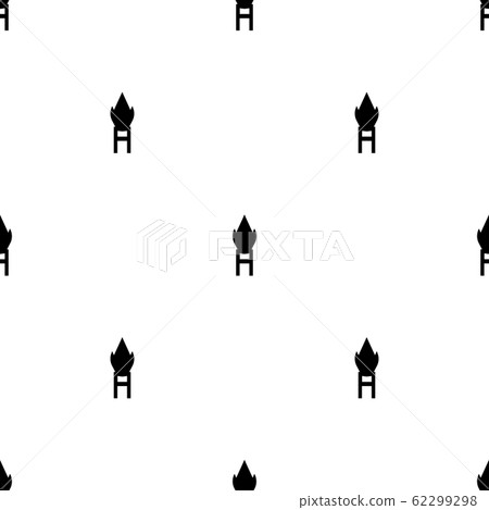 Seamless pattern with black silhouette icon of Seamless pattern with black silhouette icon of 62299298
