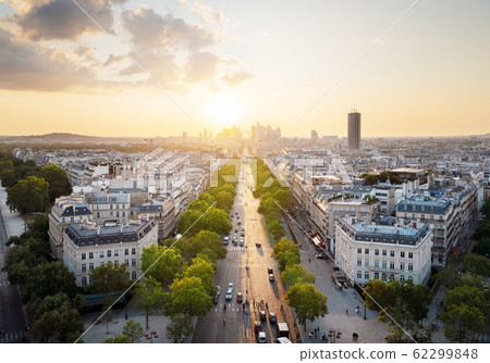 Paris view from Arc de Trimphe, France Paris view from Arc de Trimphe, France 62299848