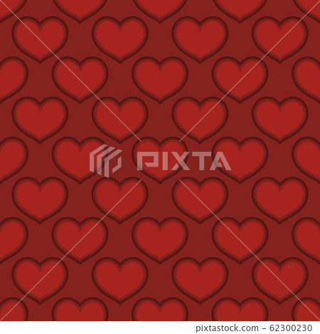 Red hearts love seamless background pattern, Valentine day Red hearts love seamless background pattern, Valentine day 62300230