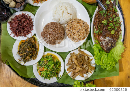Selection of various Shan style dishes in Myanmar Selection of various Shan style dishes in Myanmar 62300826