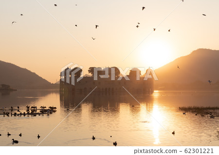 Jal Mahal, water palace in Jaipur, Rajasthan, India, sunrise view Jal Mahal, water palace in Jaipur, Rajasthan, India, sunrise view 62301221
