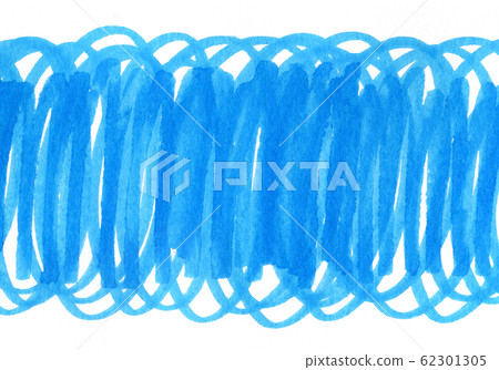 Abstract bright blue touches texture on white 62301305