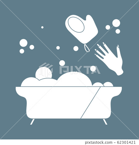 Vector Bathroom Bathtub Washing Bathing Clean 62301421
