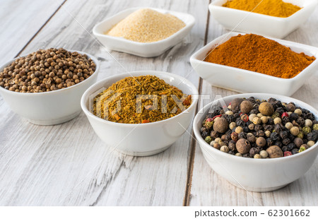 Spices on table. Food and cuisine ingredients for 62301662