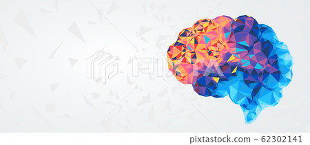 Abstract human brain. Artificial intelligence 62302141
