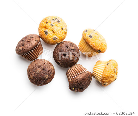 Sweet muffins. Cupcakes with chocolate. Sweet muffins. Cupcakes with chocolate. 62302184