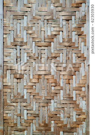 Old bamboo wood walls background and texture made of bamboo wood. 62303930