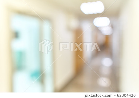 Medical drip on the background of blurred hospital corridor 62304426