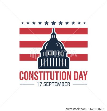 American constitution day badge vector logo icon 62304618