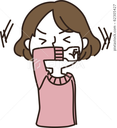 Cough etiquette woman 1 62305427