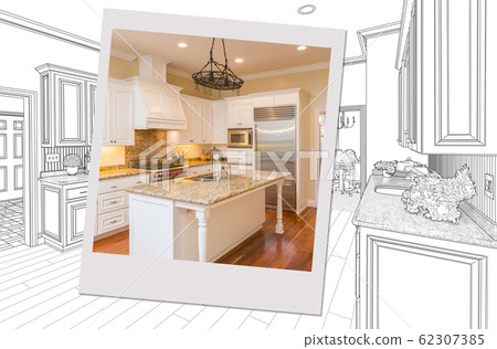 Custom Kitchen Drawing With Photo Picture Frame Custom Kitchen Drawing With Photo Picture Frame 62307385