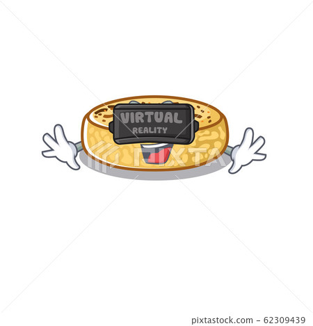 A Picture of crumpets character wearing Virtual reality headset 62309439