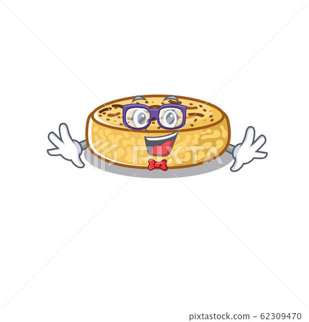 A cartoon concept of Geek in crumpets design 62309470