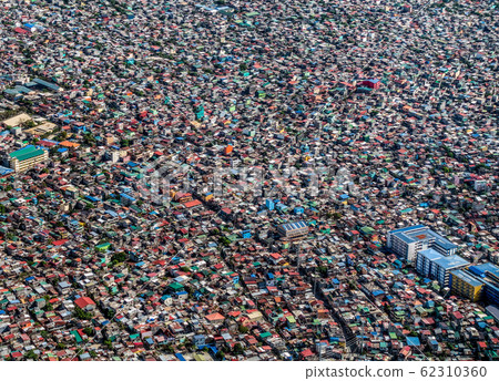 Dense residential area in Metro Manila, Philippines 62310360