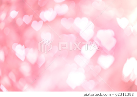 Heart shaped bokeh pink background Heart shaped bokeh pink background 62311398