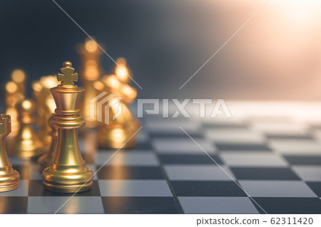 Golden chess strategy planning for ideas and 62311420