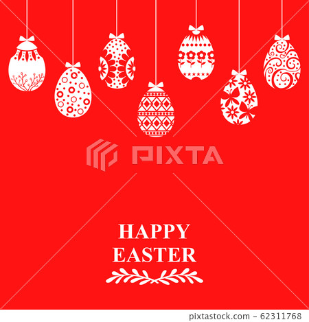 easter_card5_red.eps - Stock Illustration [62311768] - PIXTA