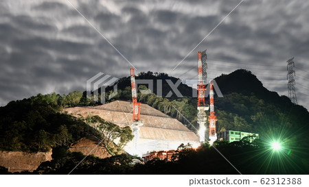 Night view of Takahama nuclear power plant Night view of Takahama nuclear power plant 62312388