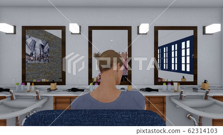 Beauty salon there are people illustration 6 62314103