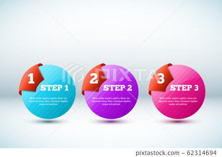 Vector 3D Progress background - Stock Illustration [62314694] - PIXTA