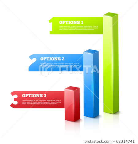 Vector 3D Progress background 62314741