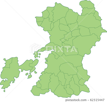 Map of Kumamoto Prefecture_by municipality 62315447