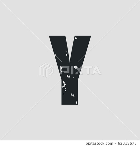Y letter grunge style. Vector eps10 simple design Y letter grunge style. Vector eps10 simple design 62315673