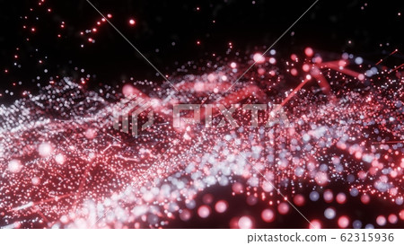 Plexus of abstract glow dots 62315936