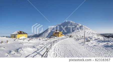 Snezka or Sniezka mountain in winter Snezka or Sniezka mountain in winter 62316367