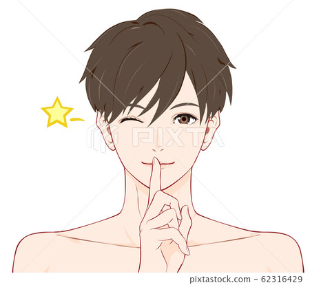 一個裸露皮膚的男人要保密 62316429