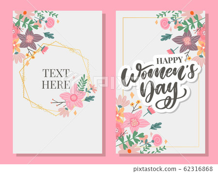 8 march. Happy Woman's Day Vector congratulation 8 march. Happy Woman's Day Vector congratulation 62316868