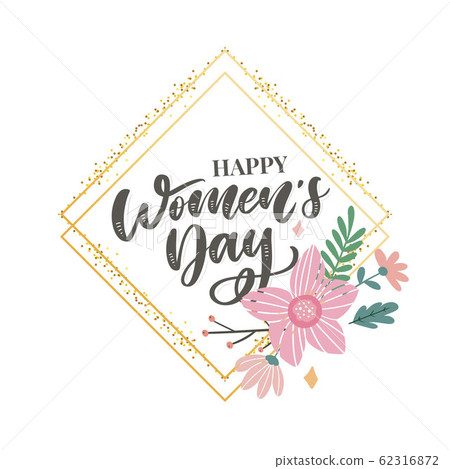 8 march. Happy Woman's Day Vector congratulation 8 march. Happy Woman's Day Vector congratulation 62316872