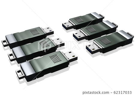 USB存儲器（3DCG：白色背景） 62317033