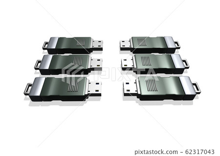 USB存儲器（3DCG：白色背景） 62317043