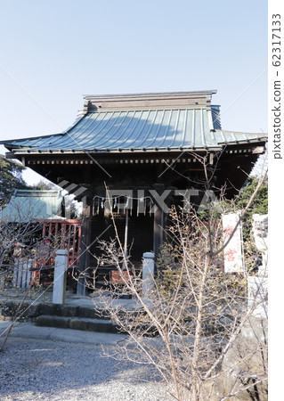 群馬縣板倉町的雷電神社 Okumiya 照片素材 圖片 圖庫