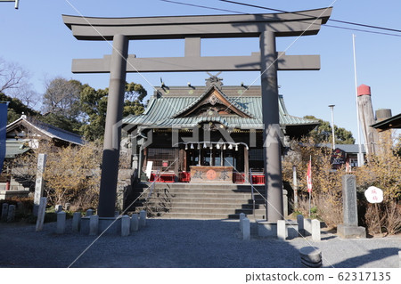 群馬縣板倉町的雷電神社 照片素材 圖片 圖庫
