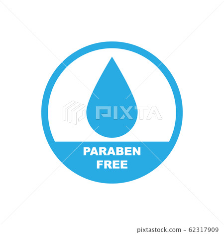 Paraben free sign simple design. Vector eps10 62317909