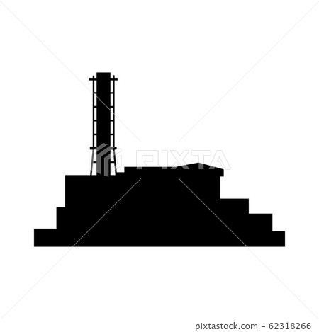 Chernobyl icon silhouette building. Vector esp10 illustration 62318266