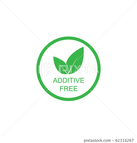 Additives free sign simple design. Vector eps10 62318267
