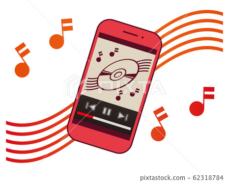 Smartphone music playback screen 62318784