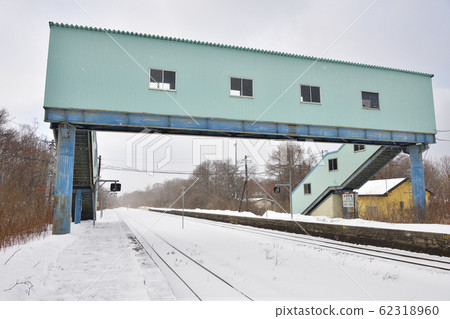 冬季拍攝北海道守町JR Kakegan車站的雪景 冬季拍攝北海道守町JR Kakegan車站的雪景 62318960