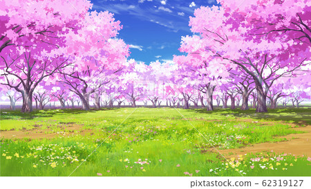 藍天和雲02,櫻花05和草地03 藍天和雲02,櫻花05和草地03 62319127