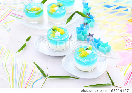 七夕果凍和七夕裝飾 七夕果凍和七夕裝飾 62319197